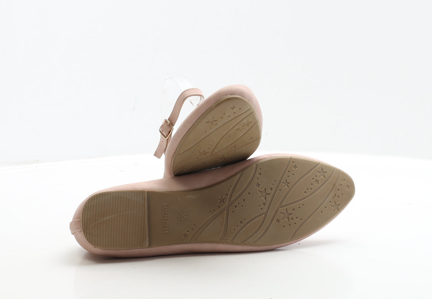 George Womens Pink Suede Ballet Flat UK 4 37