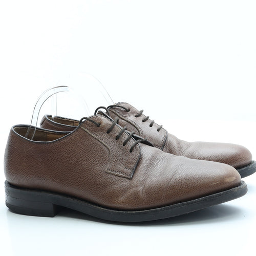 Samuel Windsor Mens Brown Leather Oxford Dress UK 8.5