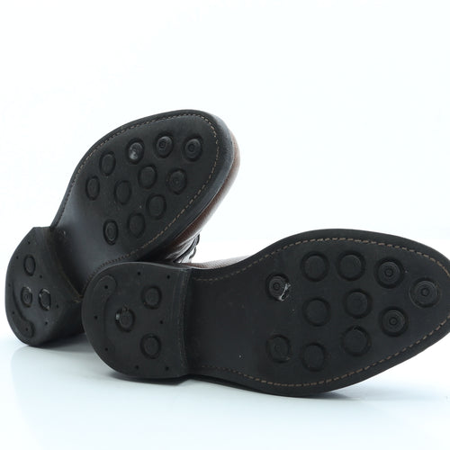 Samuel Windsor Mens Brown Leather Oxford Dress UK 8.5