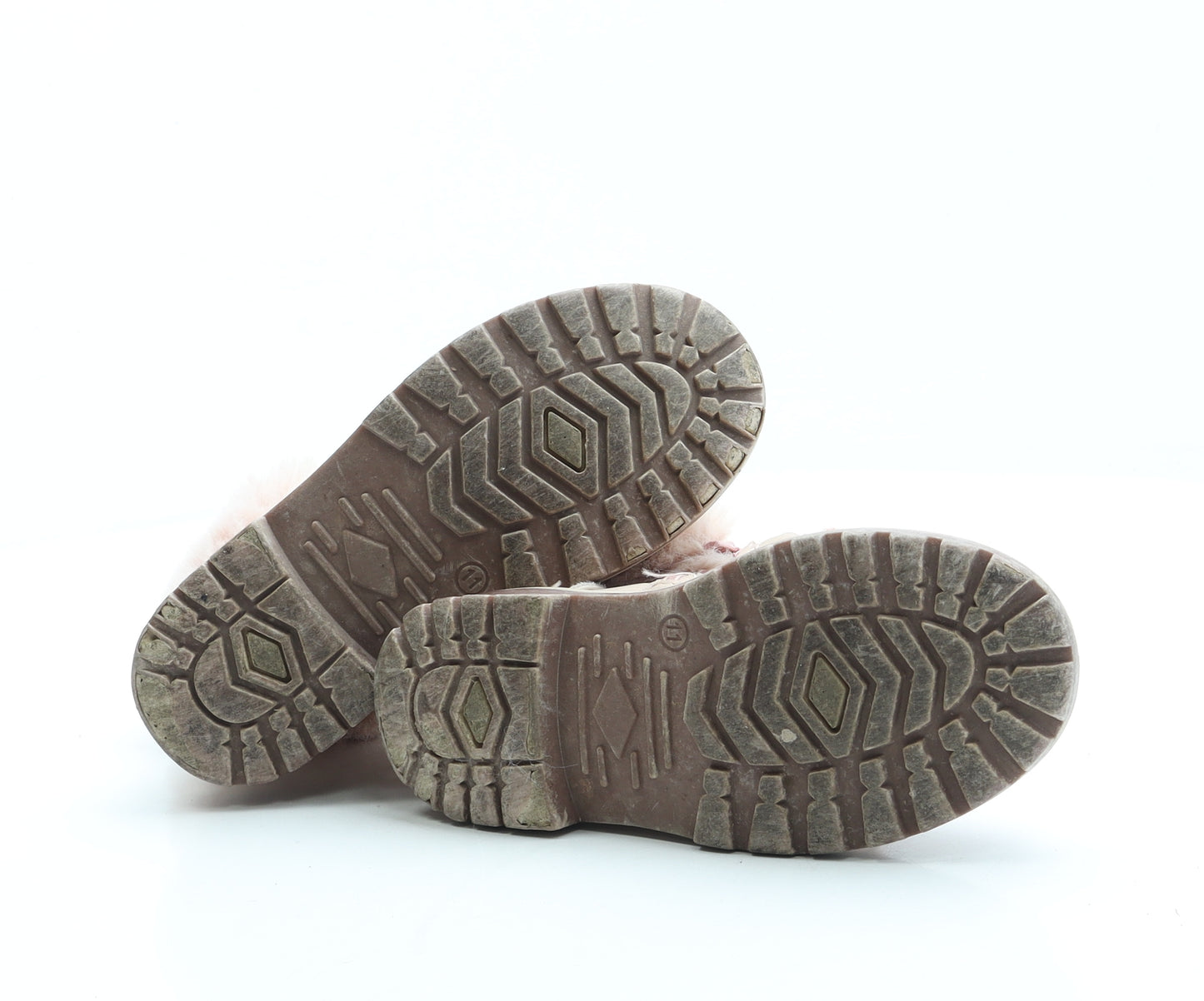 Pep&Co Girls Pink Polyester Combat Boot UK 11