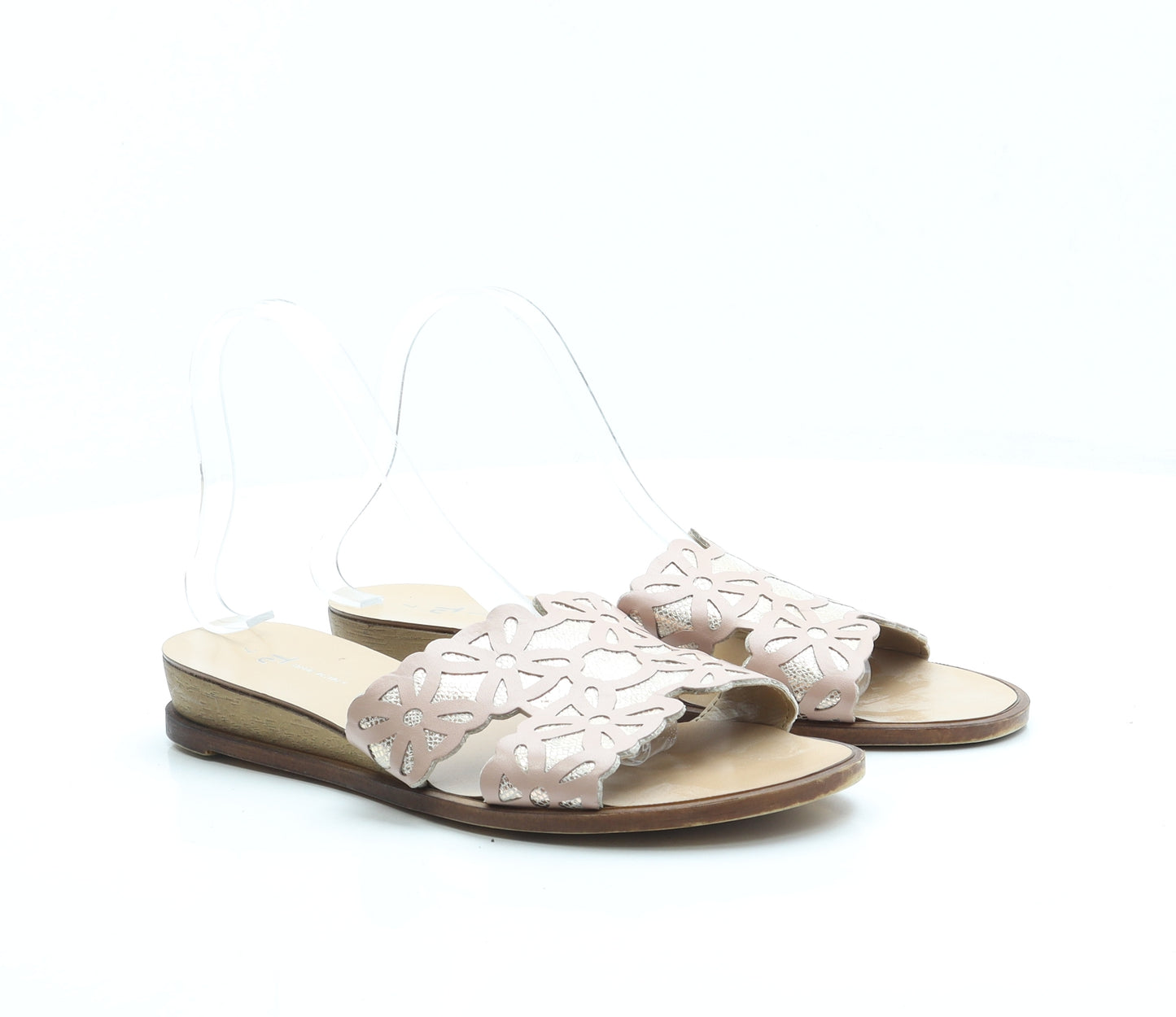 TU Womens Pink Floral Polyester Slip On Sandal UK 7