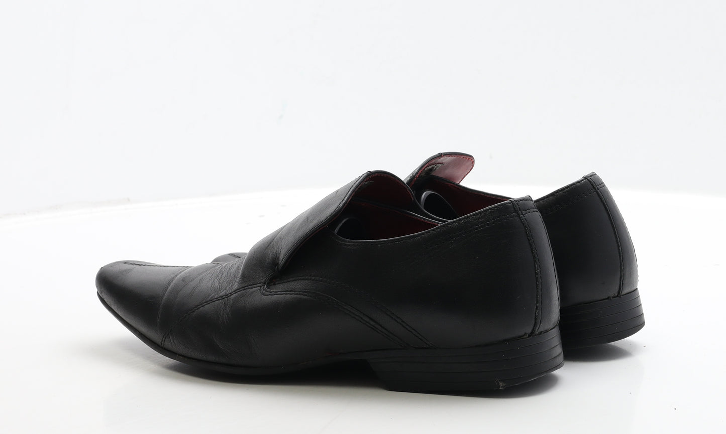 Red Tape Mens Black Leather Loafer Casual UK 7 41
