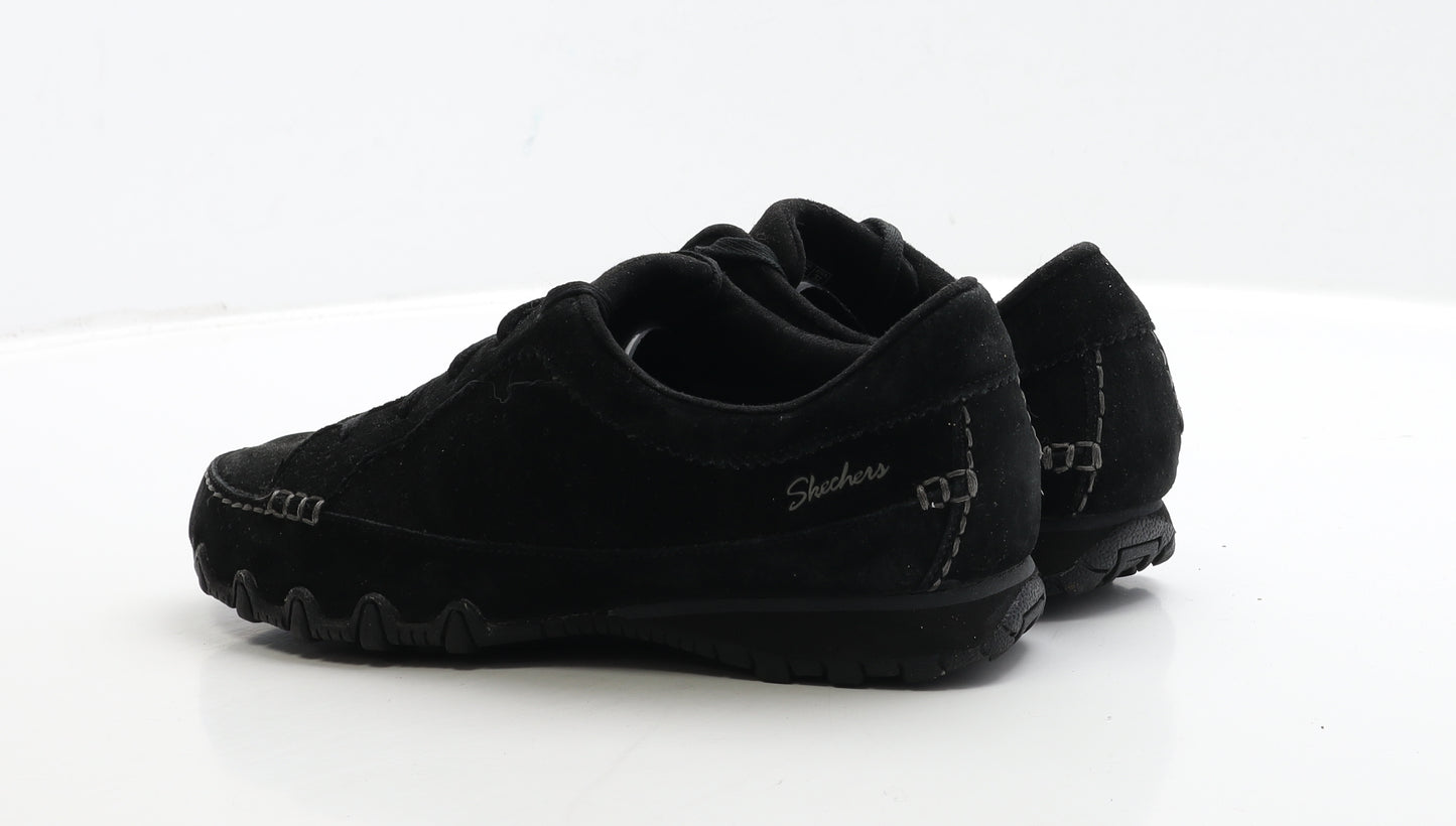 Skechers Womens Black Leather Trainer UK 5 38