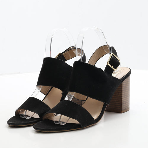 Primark Womens Black Suede Strappy Heel UK 7 40