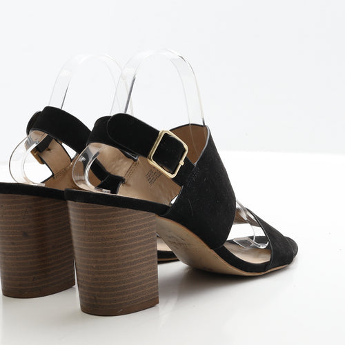 Primark Womens Black Suede Strappy Heel UK 7 40