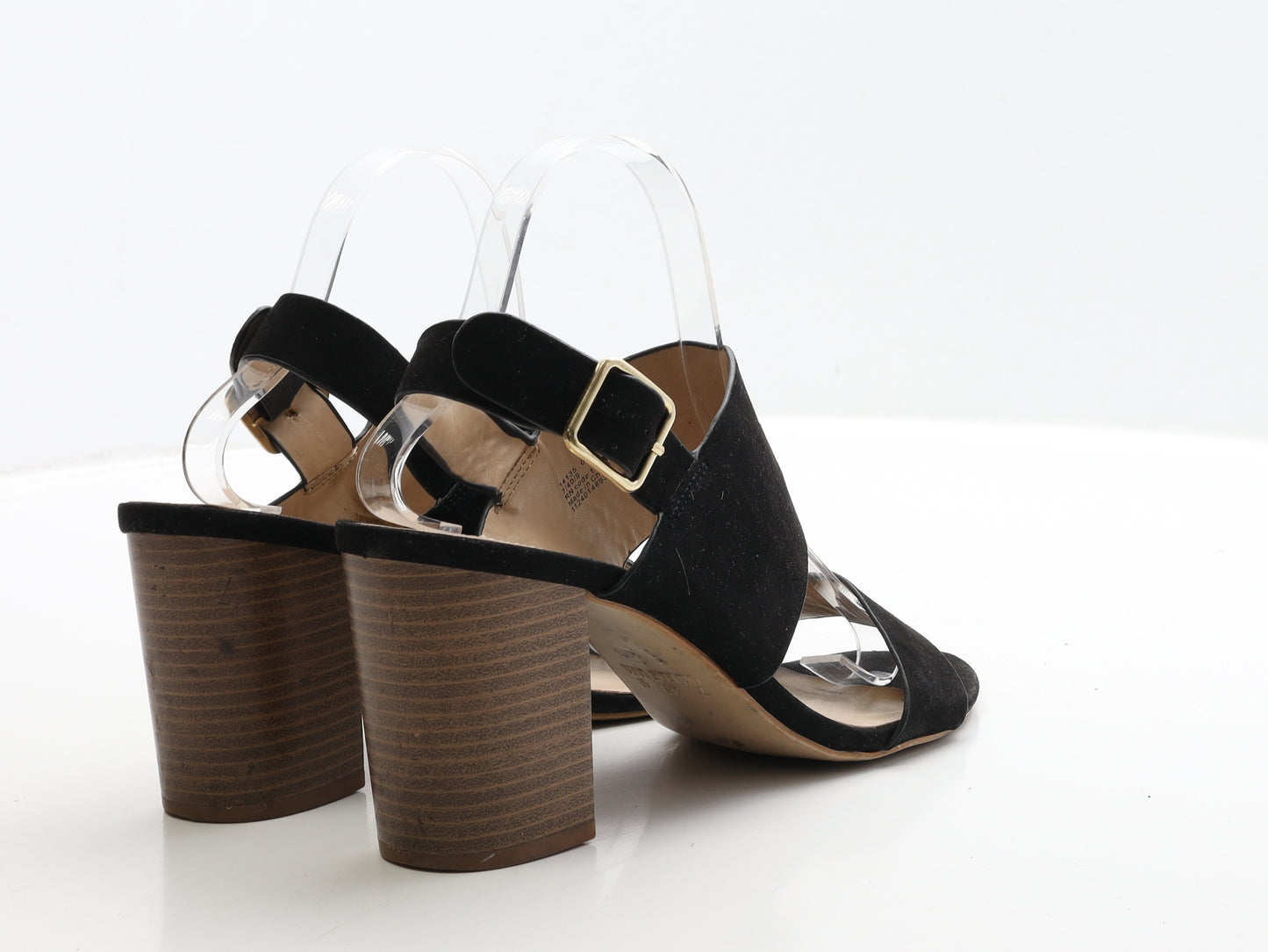 Primark Womens Black Suede Strappy Heel UK 7 40