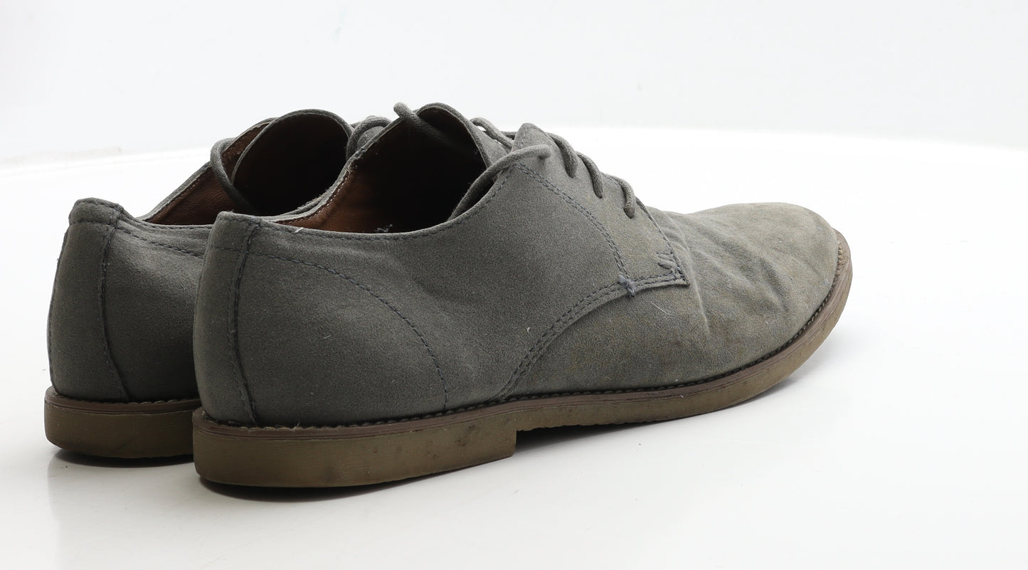 Topman Mens Grey Suede Oxford Casual UK 9 43