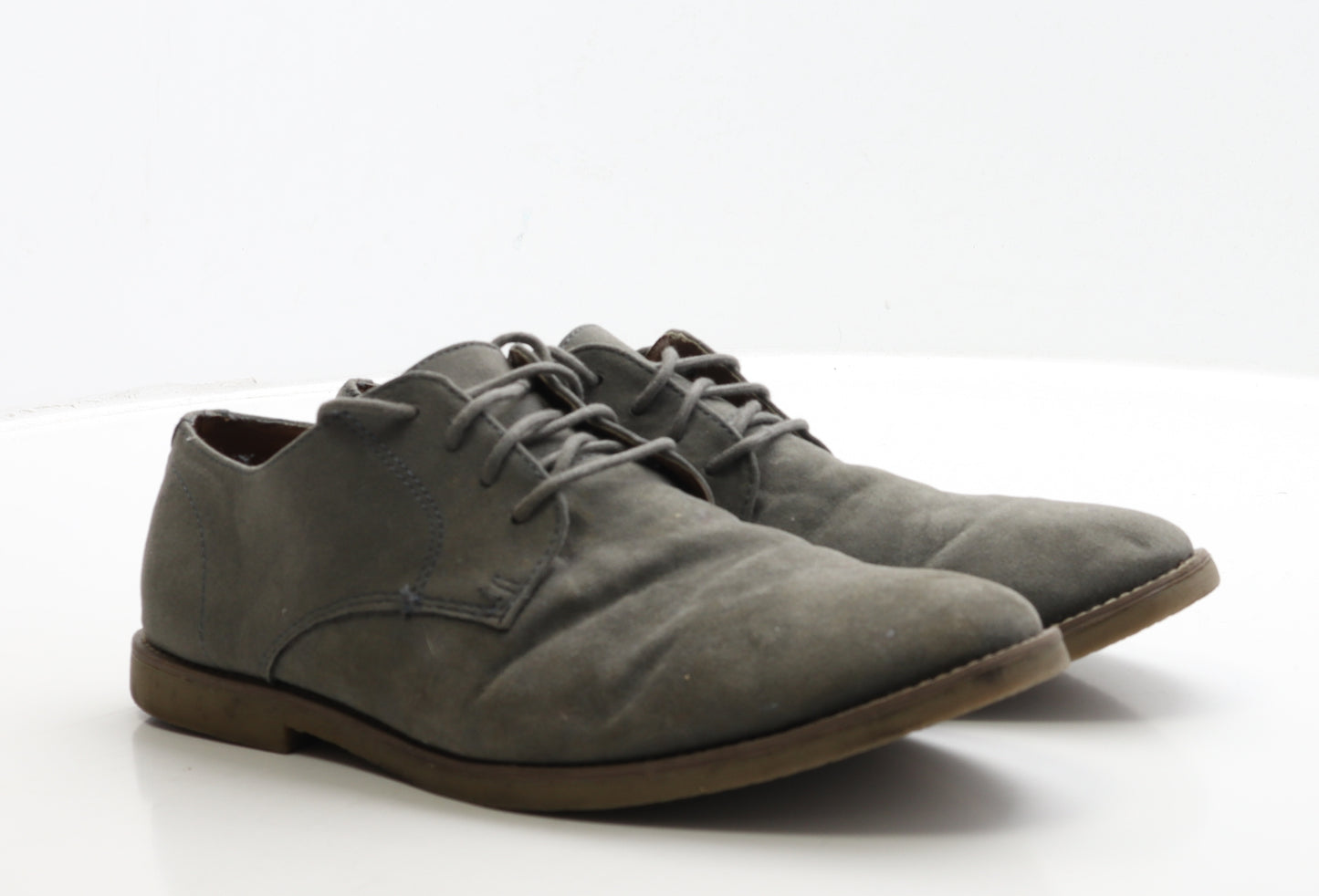 Topman Mens Grey Suede Oxford Casual UK 9 43