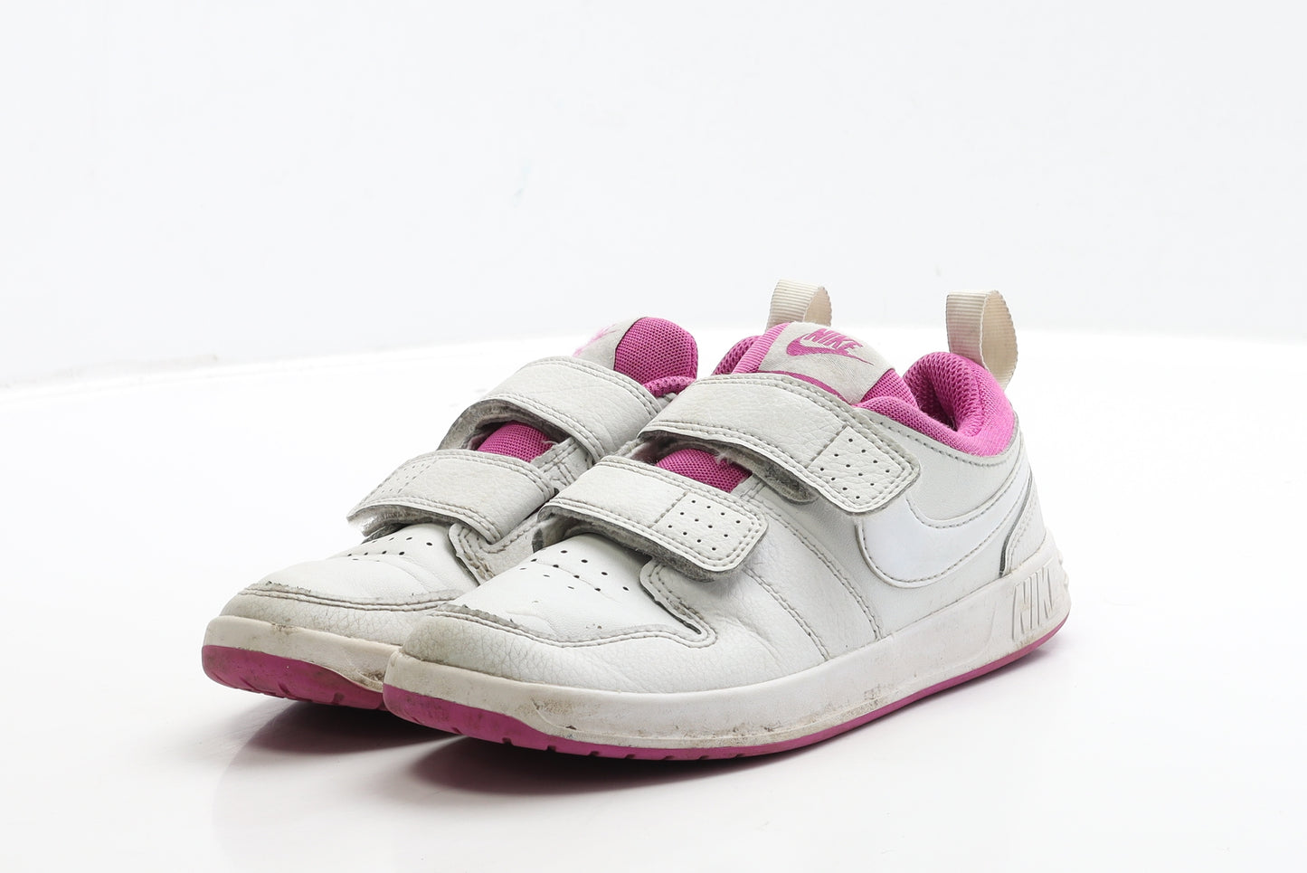 Nike Girls White Polyester Trainer UK 12 30 - Pico 5