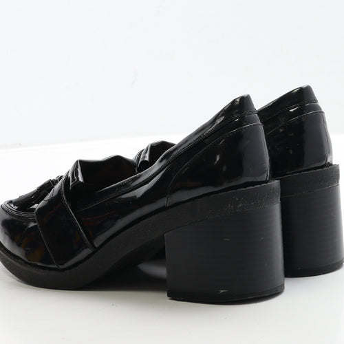 Atmosphere Womens Black PVC Court Heel UK 5 38
