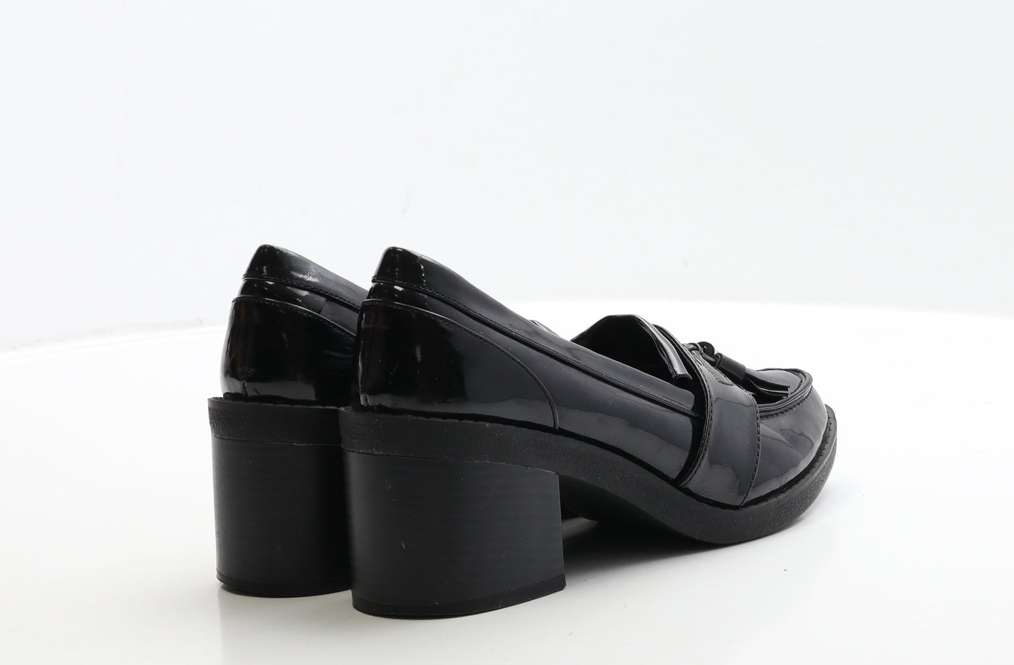 Atmosphere Womens Black PVC Court Heel UK 5 38