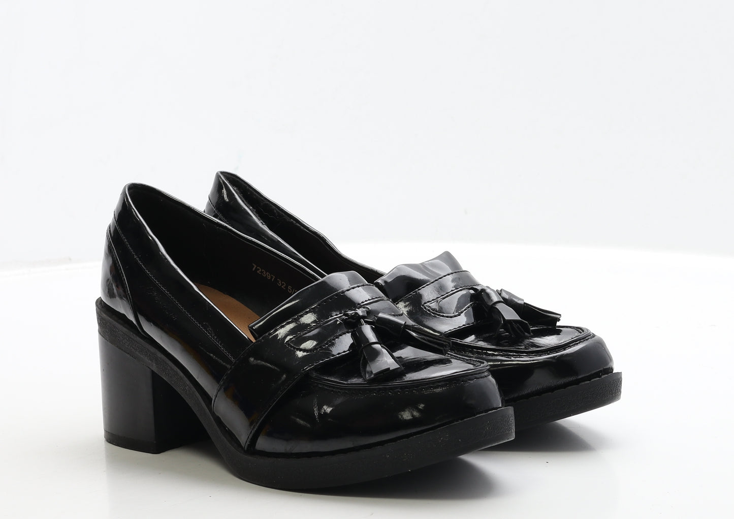 Atmosphere Womens Black PVC Court Heel UK 5 38