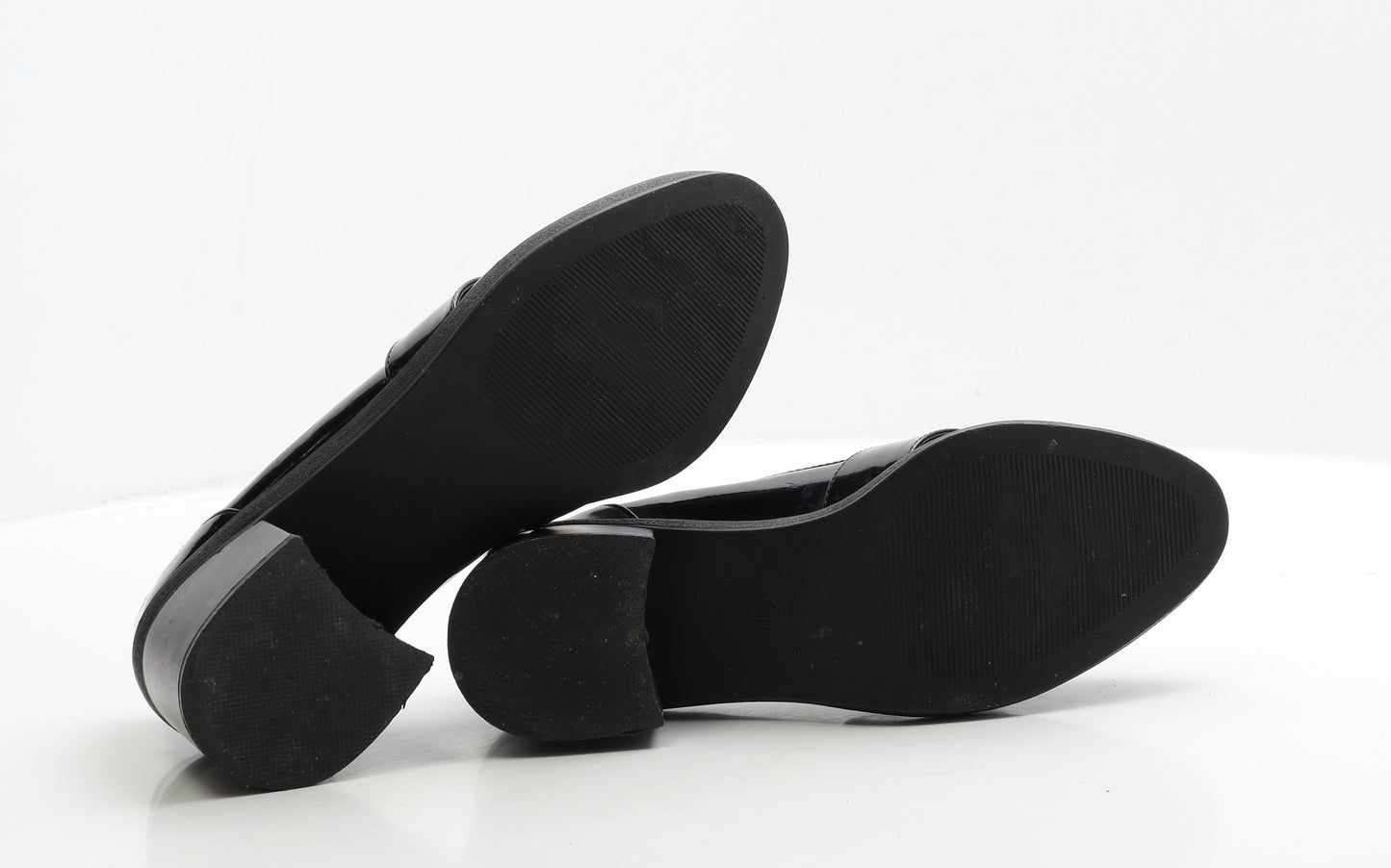 Atmosphere Womens Black PVC Court Heel UK 5 38