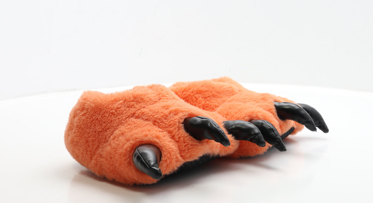 Preworn Boys Orange Polyester Slider Slipper UK 12 29 - Monster Claw