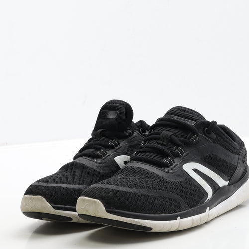 DECATHLON Womens Black Polyester Trainer UK 3 36