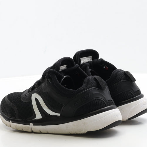 DECATHLON Womens Black Polyester Trainer UK 3 36