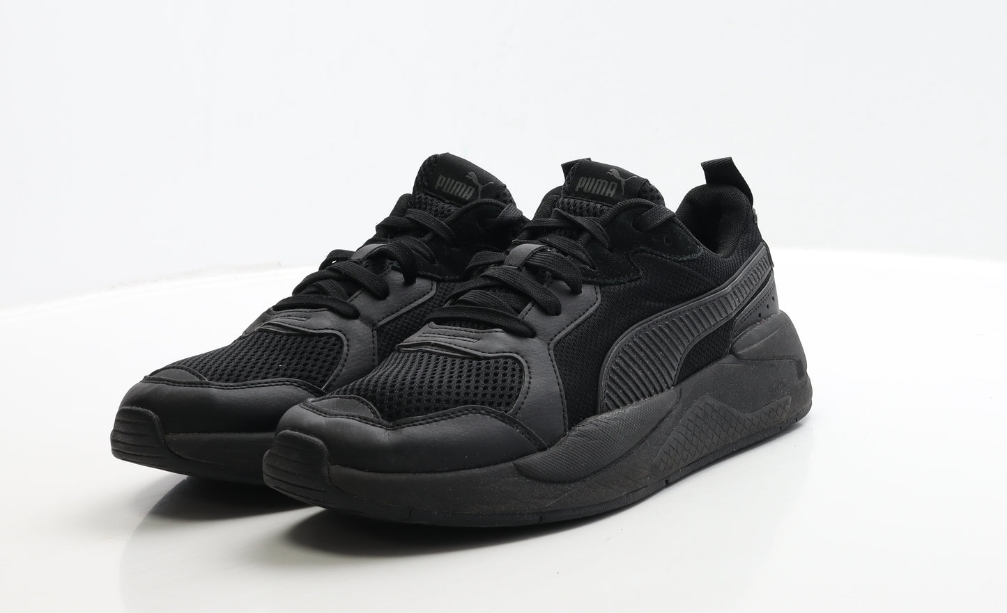 PUMA Mens Black Polyester Trainer UK 8 42