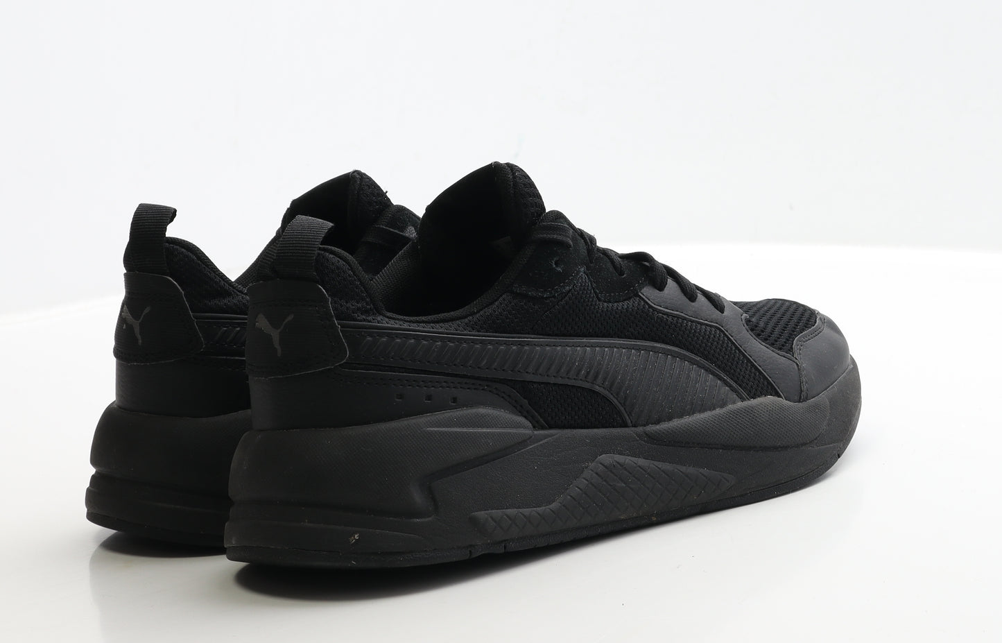PUMA Mens Black Polyester Trainer UK 8 42