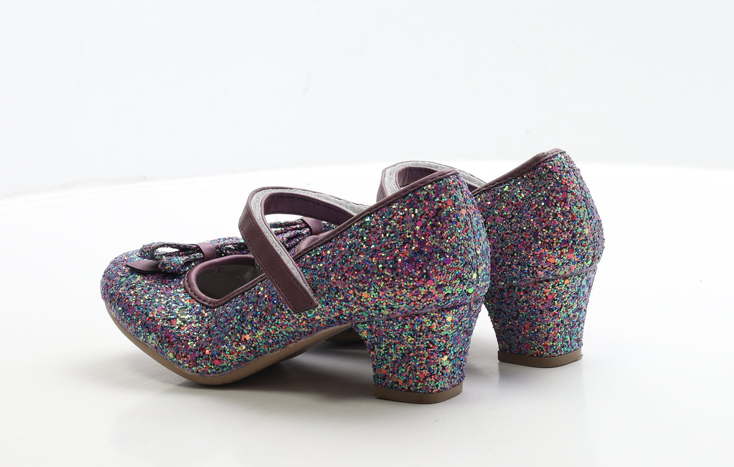 Lilley Girls Purple Polyester Strappy Heel UK 3