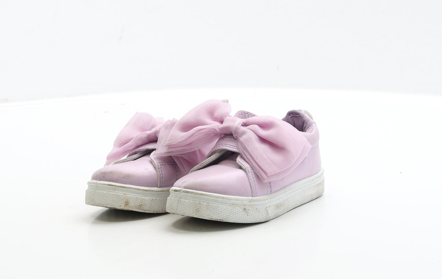 Preworn Girls Purple Polyester Trainer UK 4 21