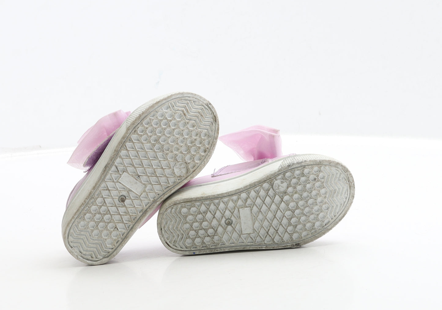 Preworn Girls Purple Polyester Trainer UK 4 21