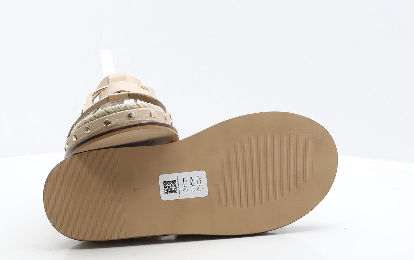 ASOS Womens Brown Leather Strappy Sandal UK 6 39