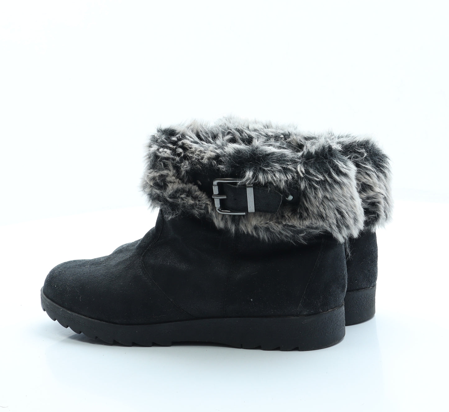 F&F Womens Black Polyester Chelsea Boot UK 6 39