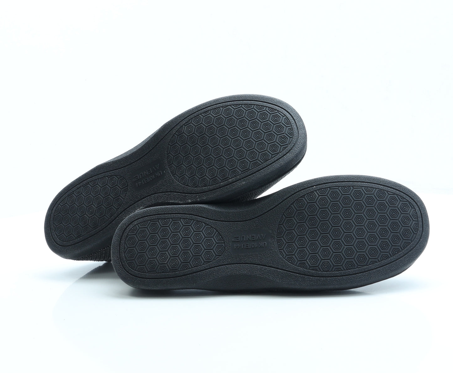 Avenue Mens Grey Polyester Slip On Slipper UK 10 44