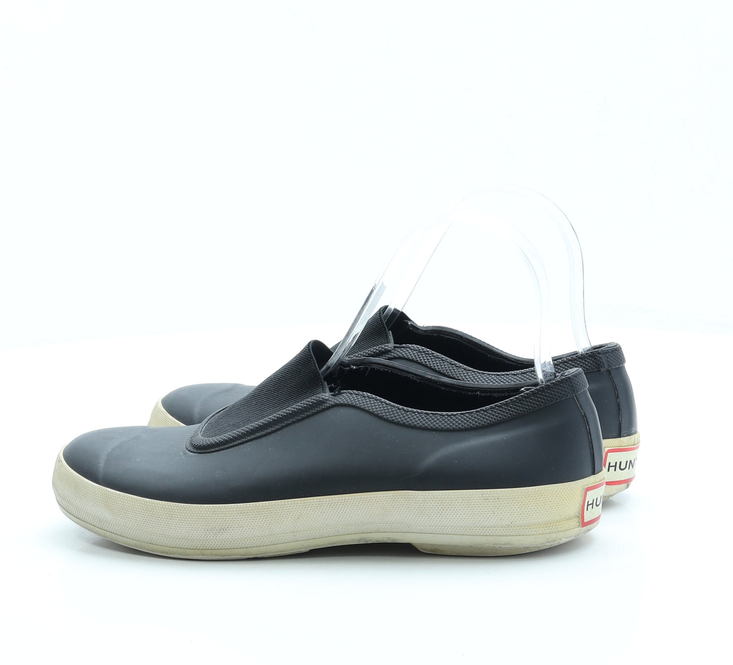 Hunter Womens Black Rubber Flat UK 5