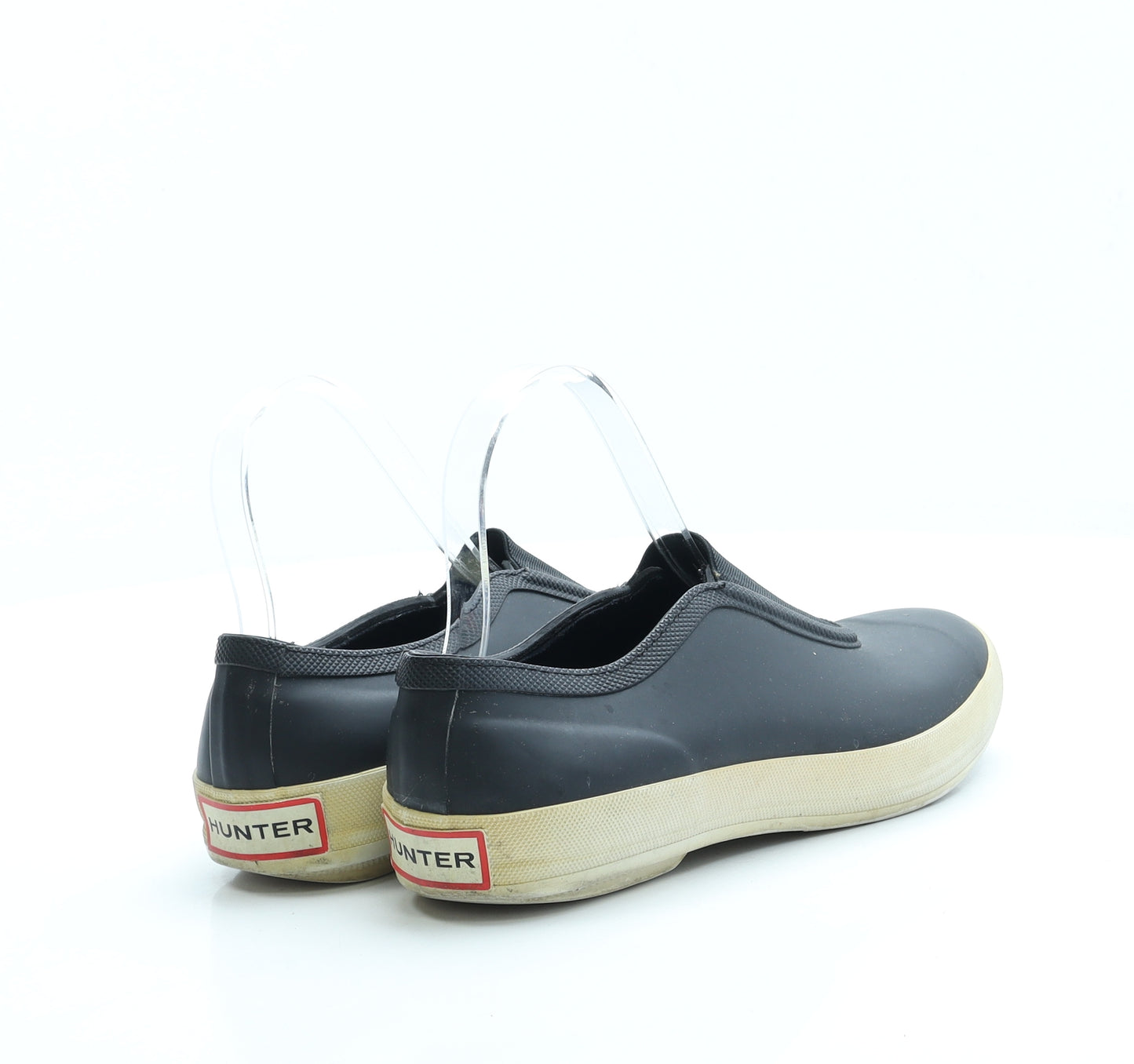 Hunter Womens Black Rubber Flat UK 5