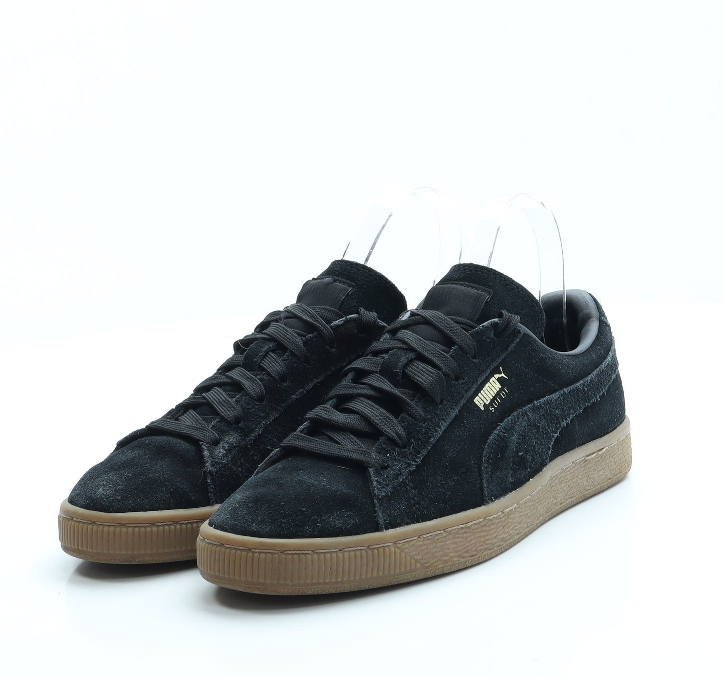 PUMA Womens Black Suede Trainer UK 5 38