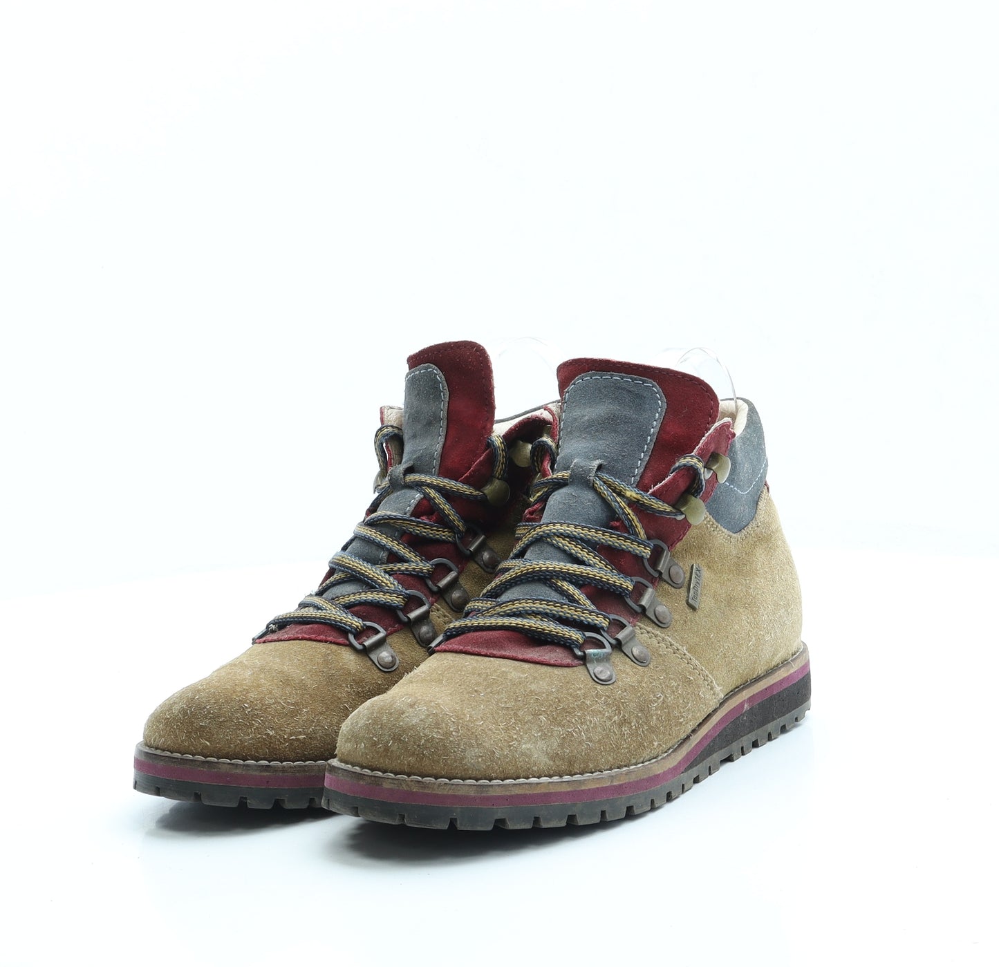 Josef Seibel Womens Brown Suede Combat Boot UK 4 37