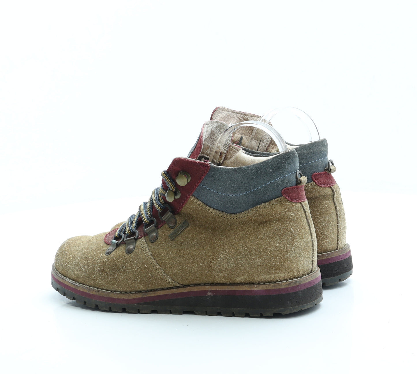 Josef Seibel Womens Brown Suede Combat Boot UK 4 37