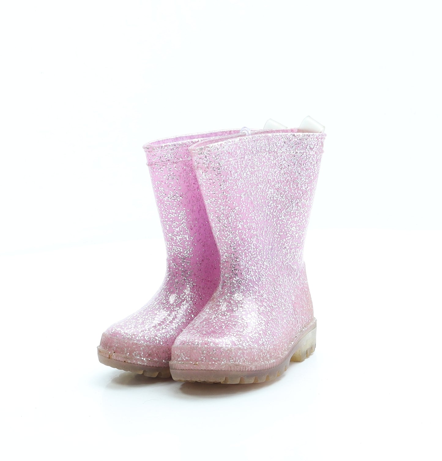 F&F Girls Pink Rubber Wellies Boot UK 4 20