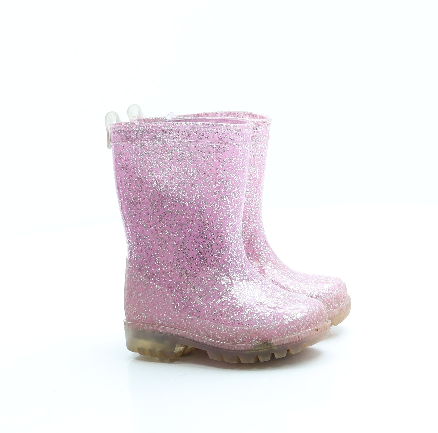 F&F Girls Pink Rubber Wellies Boot UK 4 20