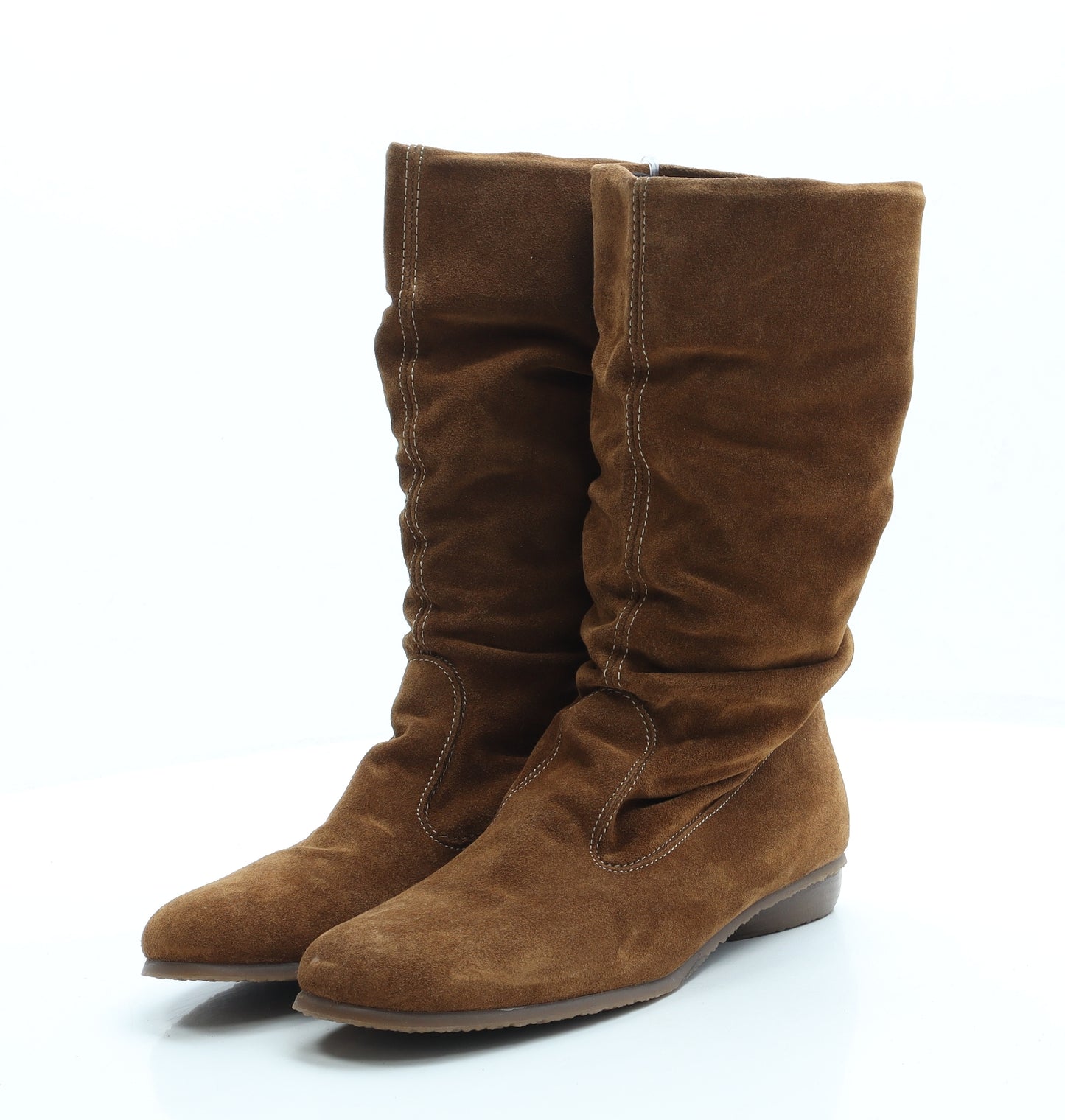 Preworn Womens Brown Suede Sock Boot UK 6 39