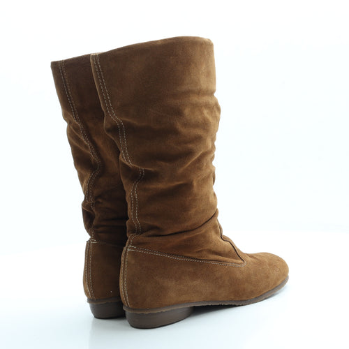 Preworn Womens Brown Suede Sock Boot UK 6 39