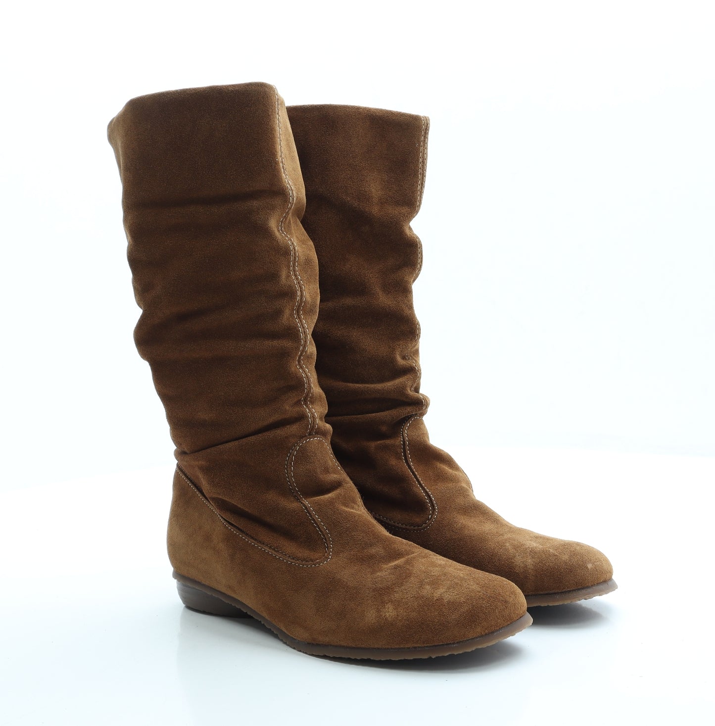 Preworn Womens Brown Suede Sock Boot UK 6 39