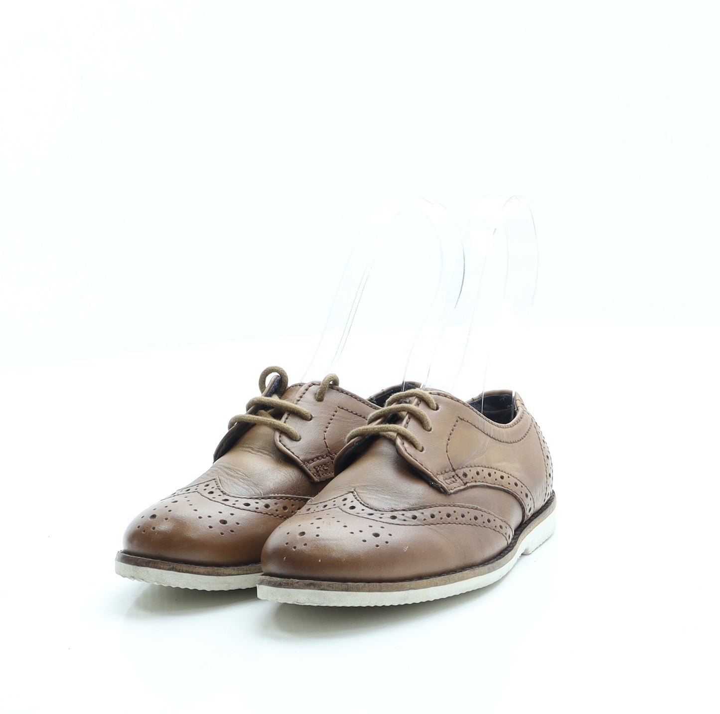 NEXT Boys Brown Leather Brogue Casual UK 8