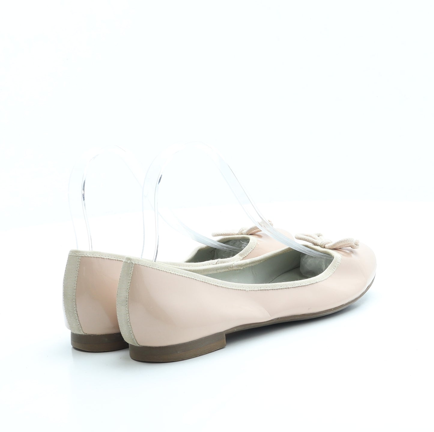 Clarks Womens Pink Vinyl Ballet Flat UK 5