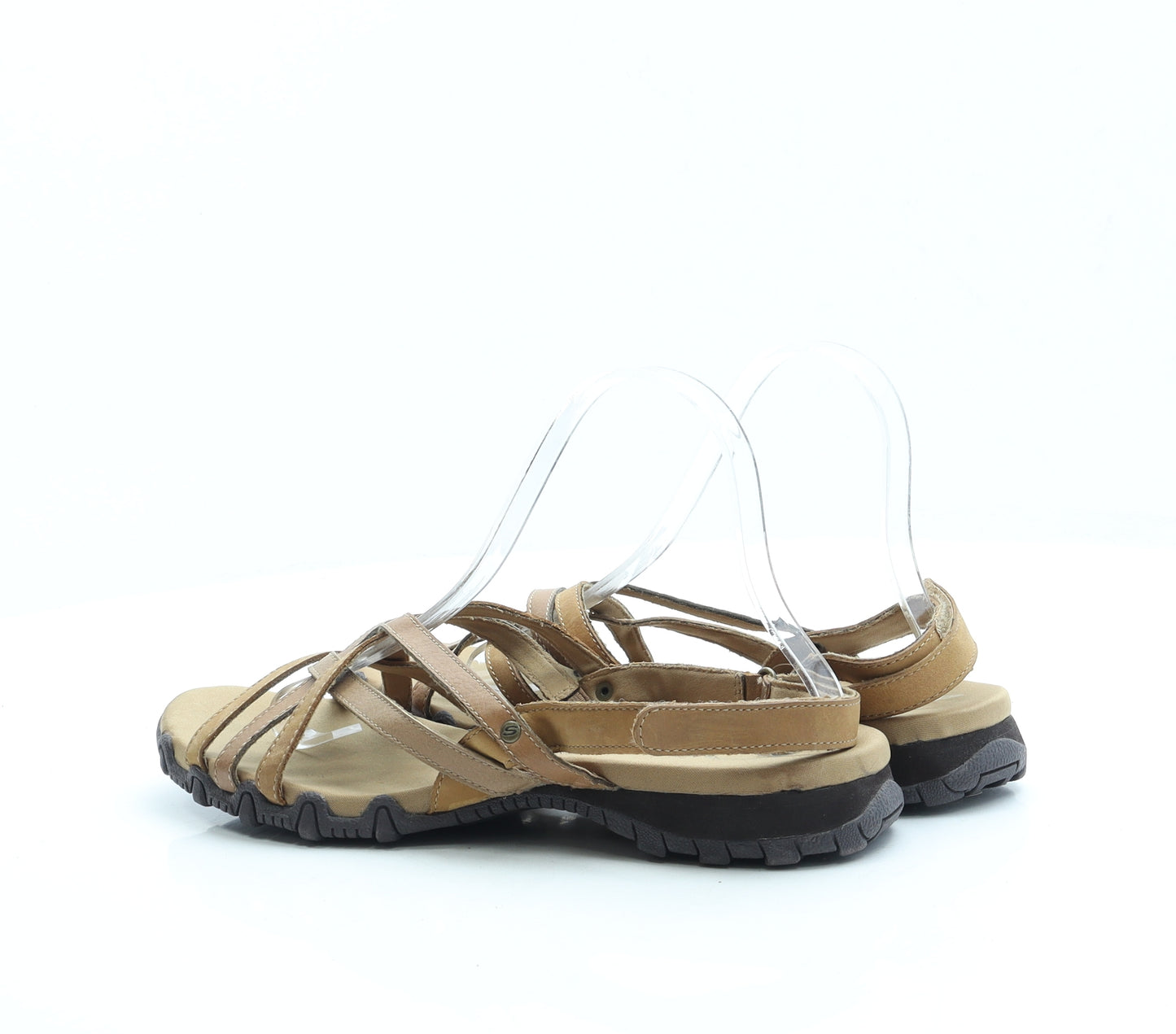 Skechers Womens Brown Polyester Slingback Sandal UK 7 41