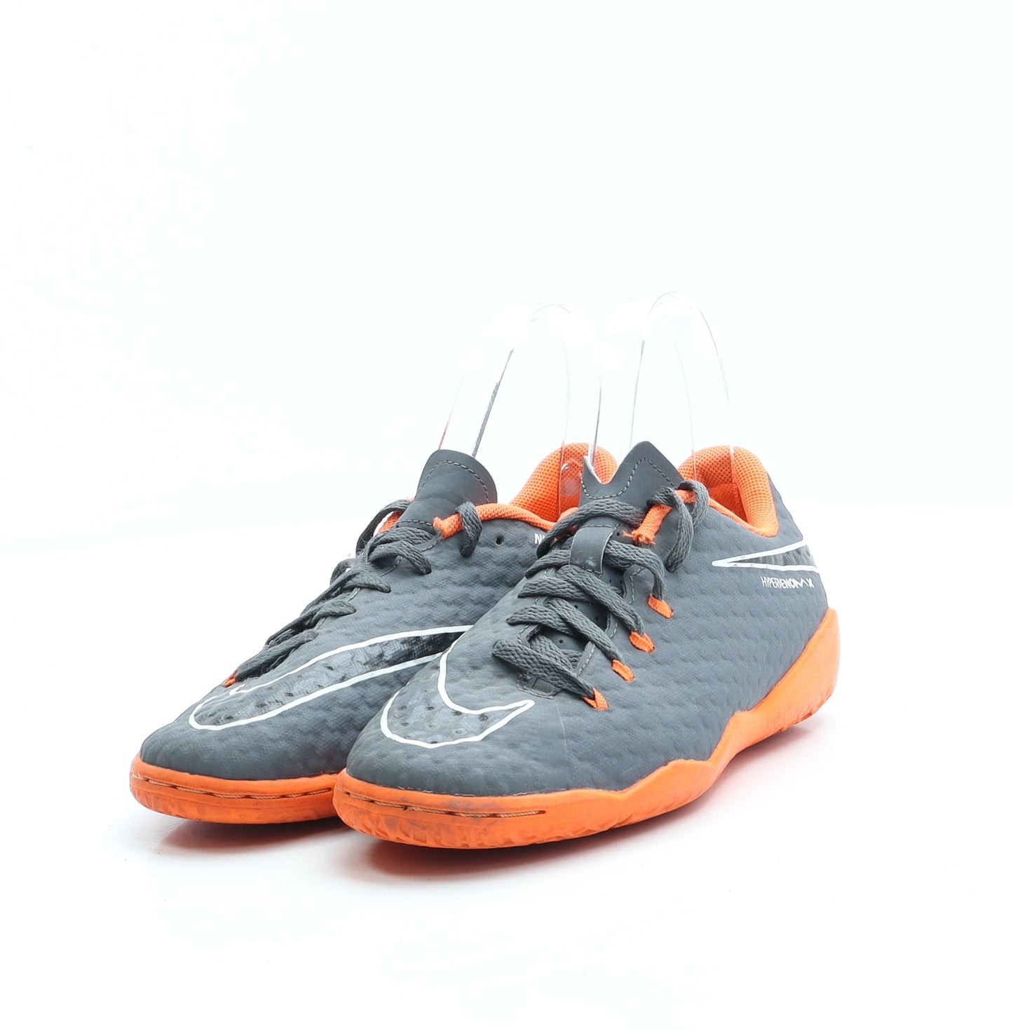 Nike Boys Grey Leather Trainer UK 2.5 35 - Astro Turf shoe