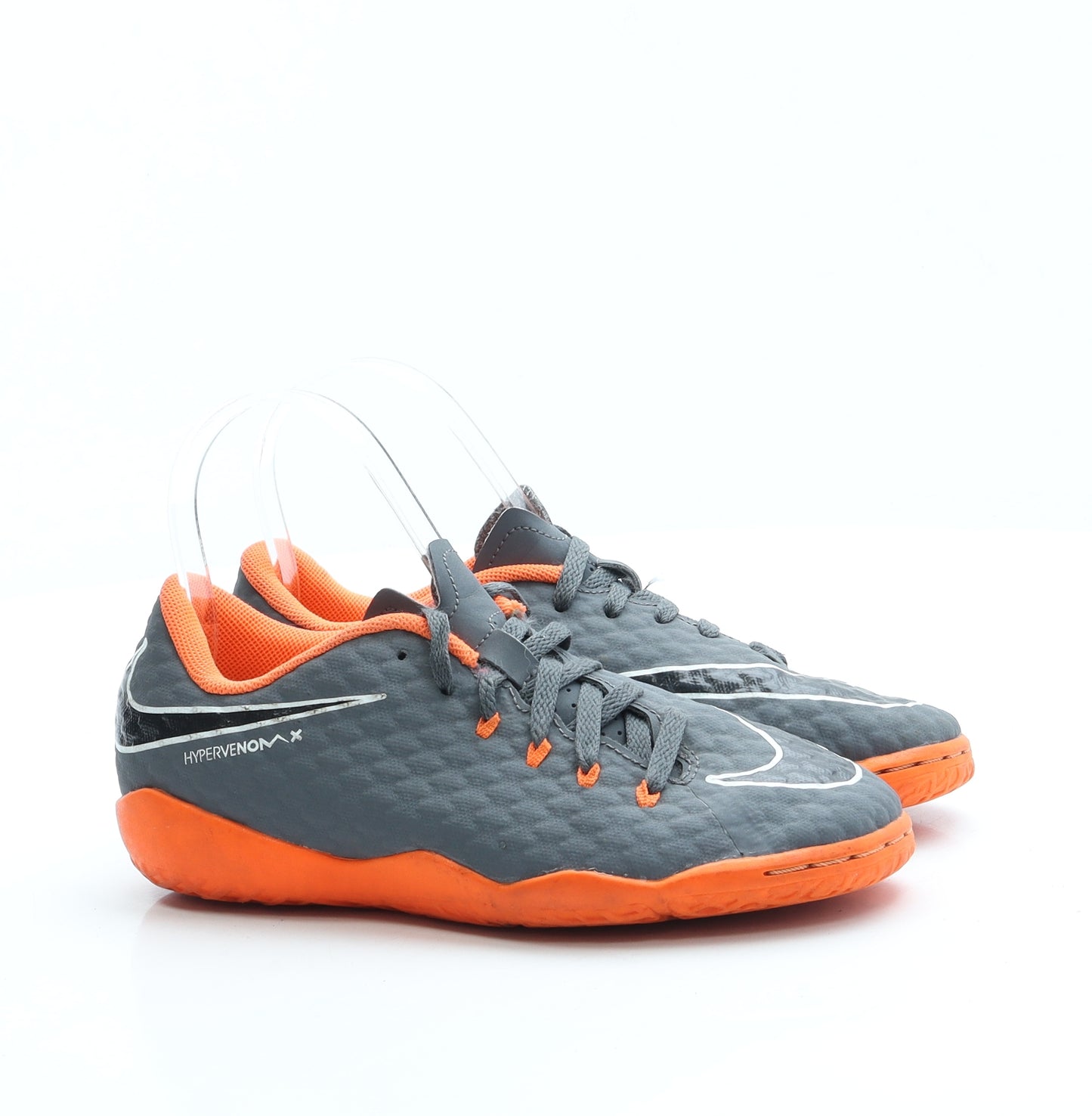 Nike Boys Grey Leather Trainer UK 2.5 35 - Astro Turf shoe