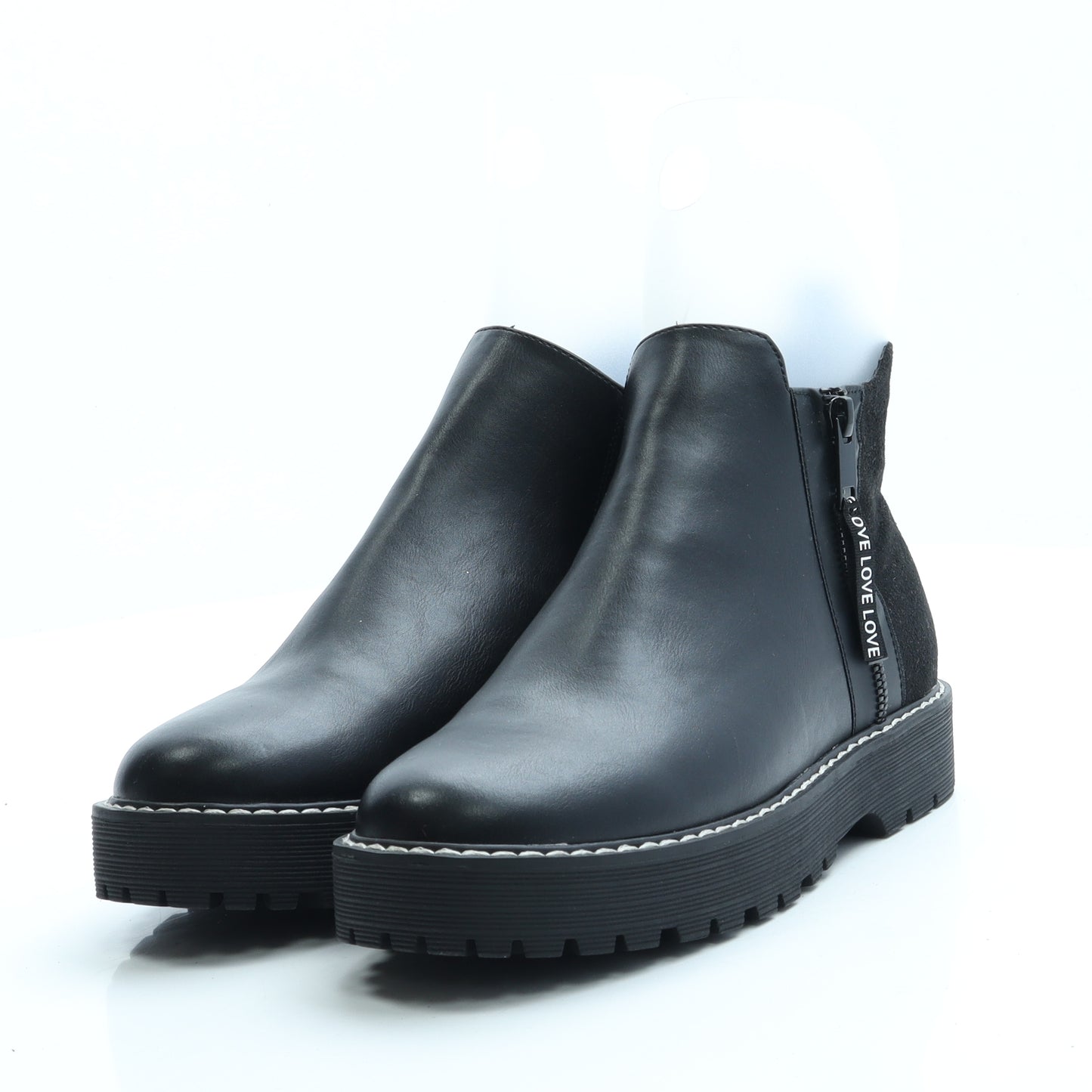 George Womens Black Leather Chelsea Boot UK 5 38