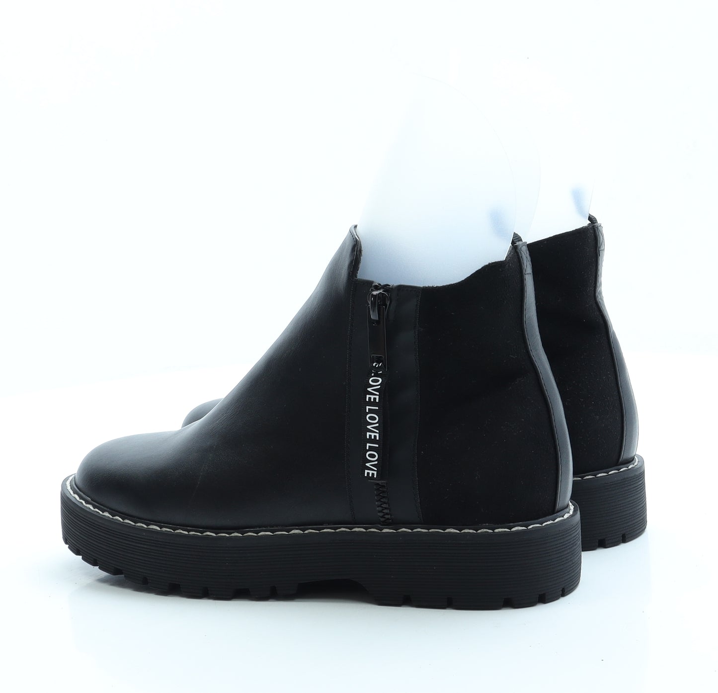 George Womens Black Leather Chelsea Boot UK 5 38