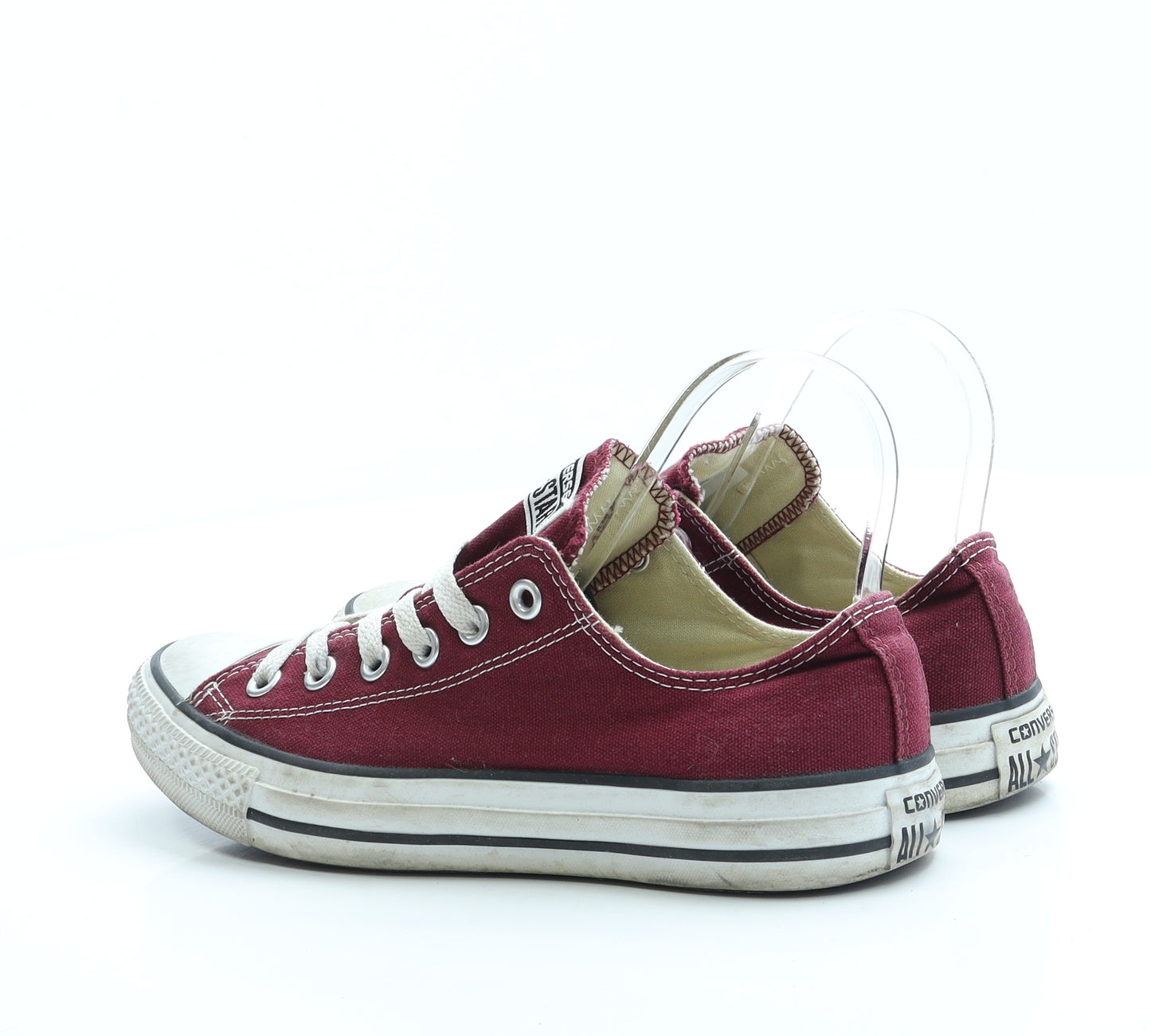 Converse Womens Red Fabric Trainer UK 6