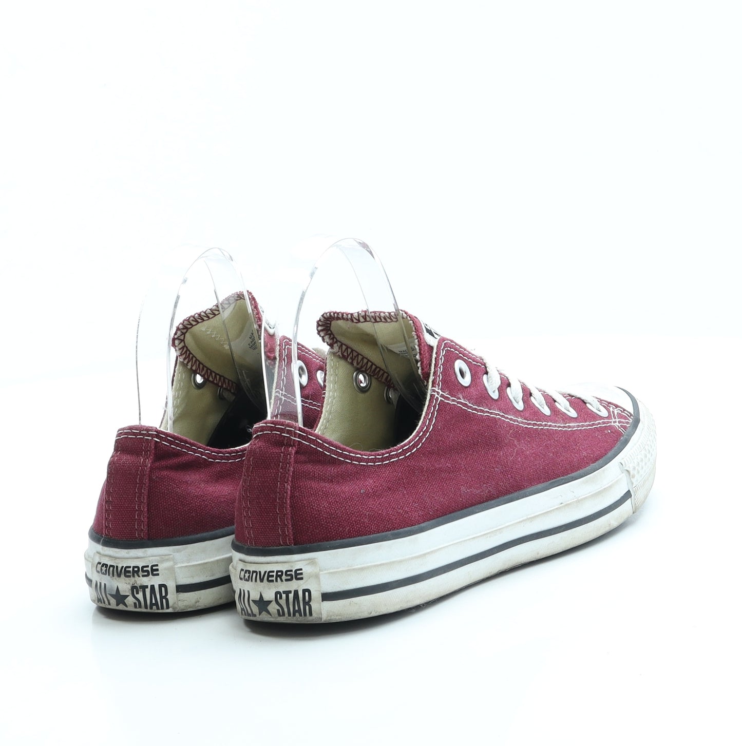 Converse Womens Red Fabric Trainer UK 6