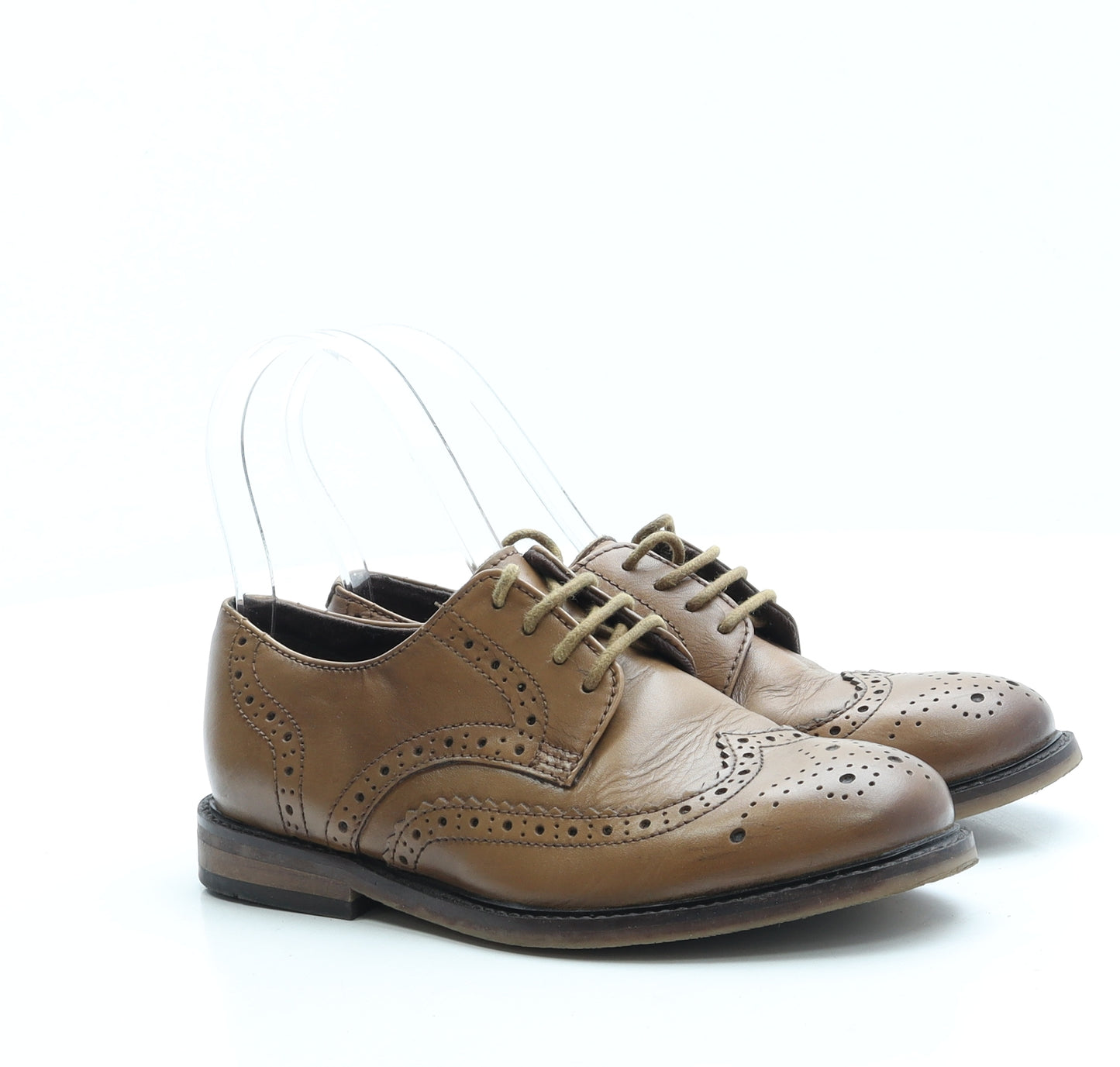 NEXT Boys Brown Leather Brogue Casual UK 1 33