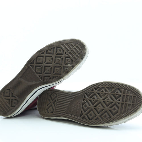 Converse Mens Red Fabric Trainer UK 10