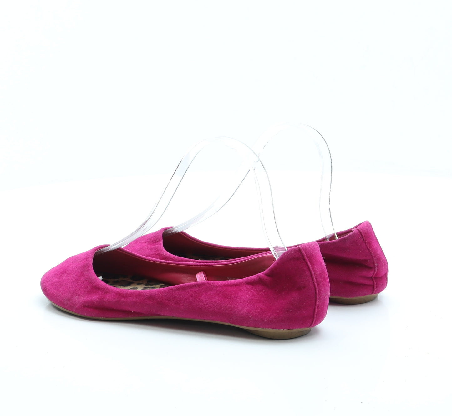 Preworn Womens Pink Polyester Ballet Flat UK 6